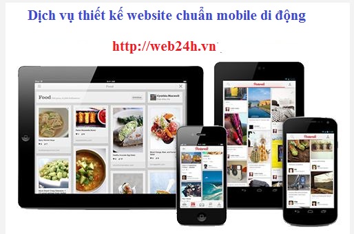 thiết kế website chuẩn mobile di động