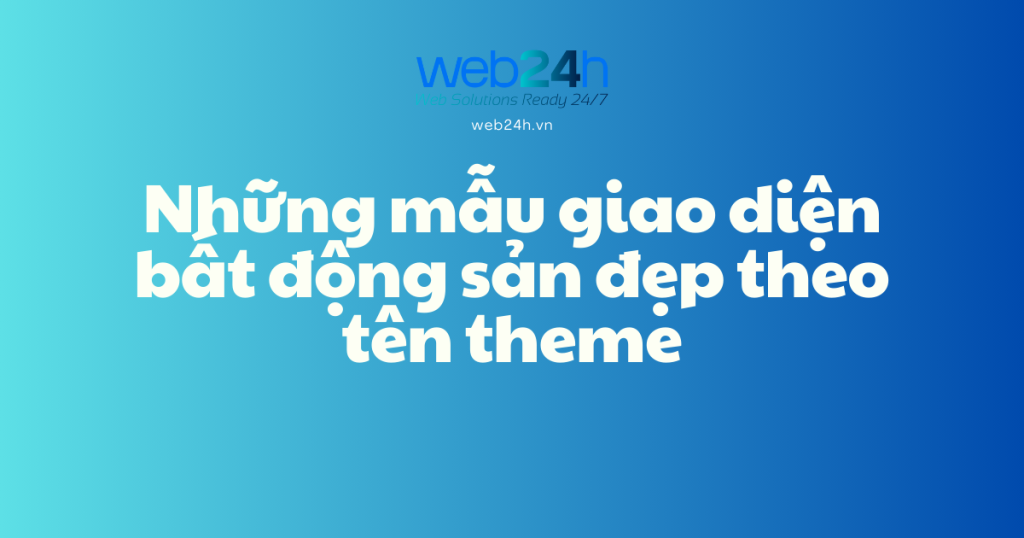 mẫu giao diện web bất động sản